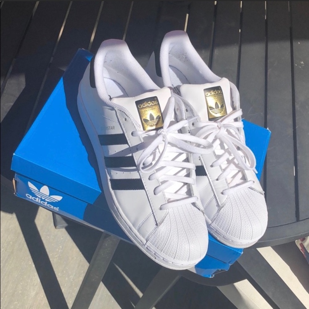 White Shelltoe Adidas